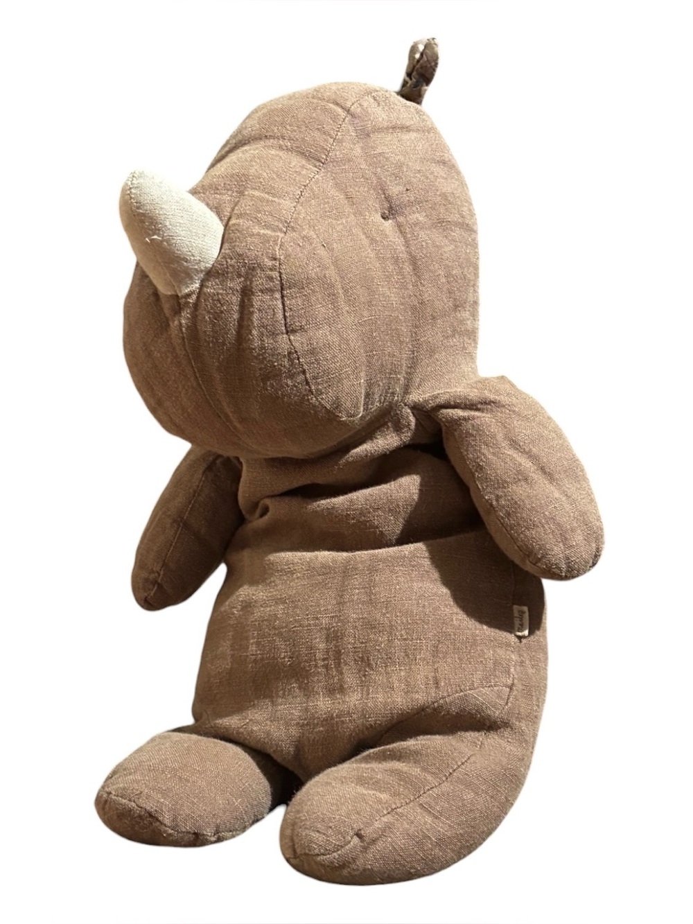 MAILEG Brown Plush Rhino Toy